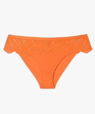 Culotte femme grande taille en dentelle et microfibre  vue4 - GEMO(HOMWR FEM) - GEMO