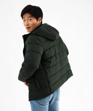 Blouson chiné à capuche amovible homme vue3 - GEMO 4G HOMME - GEMO