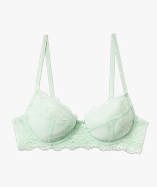 Soutien-gorge à armatures forme corbeille en dentelle vue4 - GEMO(HOMWR FEM) - GEMO