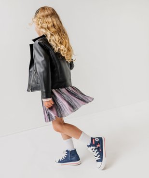 Blouson zippé look rock à doublure peluche vue8 - GEMO (ENFANT) - GEMO