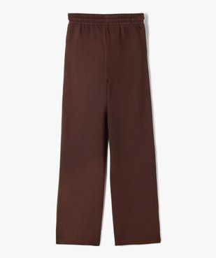 Pantalon de jogging fille coupe large non resserrée dans le bas vue3 - GEMO (JUNIOR) - GEMO