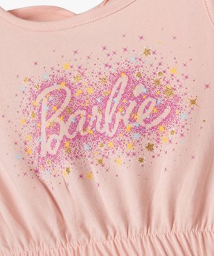 Robe avec jupe en satin et dos ouvert fille - Barbie vue2 - BARBIE - GEMO