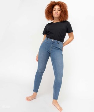 Jean Slim extensible femme vue2 - GEMO(FEMME PAP) - GEMO