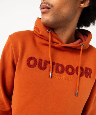 Sweat à capuche en molleton homme vue2 - GEMO (HOMME) - GEMO