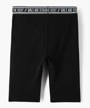 Legging fille longueur cycliste avec large taille élastiquée vue3 - GEMO (JUNIOR) - GEMO