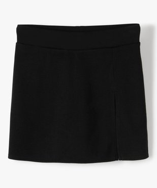 Jupe short fille en maille extensible vue2 - GEMO (JUNIOR) - GEMO