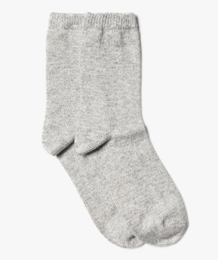 Chaussettes hautes en maille douce femme vue1 - GEMO(HOMWR FEM) - GEMO