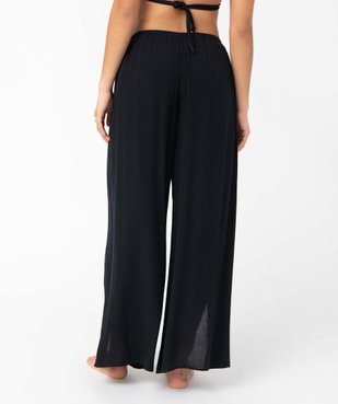 Pantalon de plage femme ouvert sur l’avant vue3 - GEMO 4G FEMME - GEMO