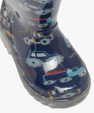 Bottes de pluie bébé garçon à semelle lumineuse avec anses vue6 - BUGGY - GEMO