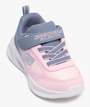 Baskets basses souples en mesh à semelle lumineuse fille - Skechers vue5 - SKECHERS - GEMO