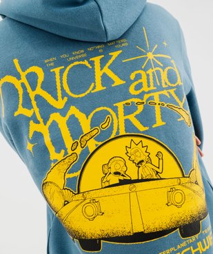 Sweat à capuche à motifs homme - Rick and Morty vue5 - RICK ET MORTY - GEMO