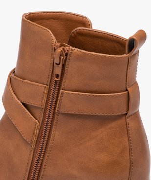 Boots à talon carré et bout amande femme vue6 - GEMO(URBAIN) - GEMO