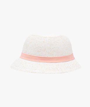 Chapeau bébé fille forme cloche à paillettes et ruban vue1 - GEMO(BEBE DEBT) - GEMO