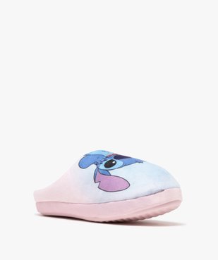 Chaussons mules en velours motif Stitch femme - Disney vue2 - LILO & STITCH - GEMO