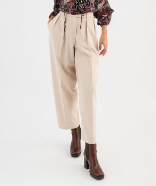 Pantalon à pinces longueur 7/8ème femme vue1 - GEMO(FEMME PAP) - GEMO