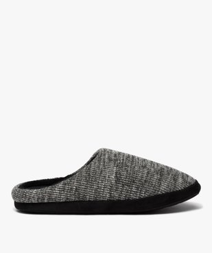 Chaussons homme mules dessus en maille chinée vue1 - GEMO(HOMWR HOM) - GEMO