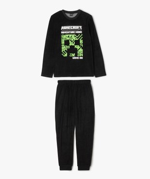 Pyjama en velours avec motif jeu vidéo garçon - Minecraft vue1 - MINECRAFT - GEMO