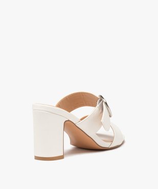 Mules à talon haut et larges brides femme vue5 - GEMO(URBAIN) - GEMO