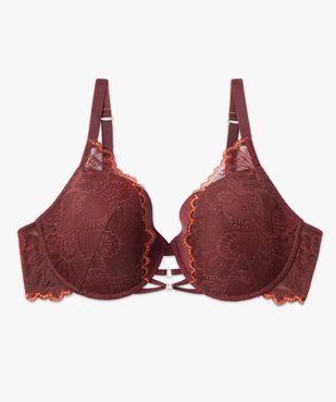 Soutien-gorge grande taille emboîtant à armatures et coques fines vue4 - GEMO(HOMWR FEM) - GEMO