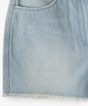 Short fille en jean ultra court taille haute vue3 - GEMO (JUNIOR) - GEMO