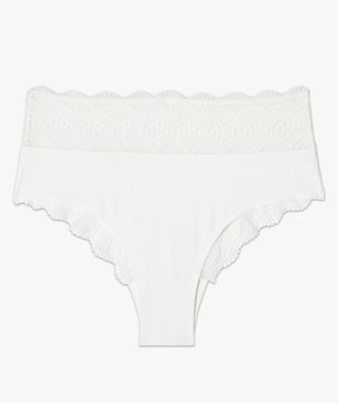 Culotte en dentelle et microfibre femme vue4 - GEMO(HOMWR FEM) - GEMO