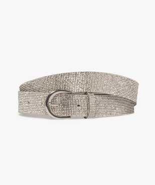 Ceinture large à strass femme vue1 - GEMO (ACCESS) - GEMO