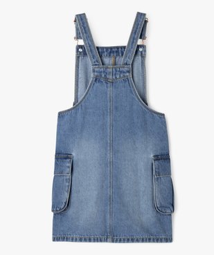 Robe en jean forme salopette fille vue7 - GEMO (ENFANT) - GEMO