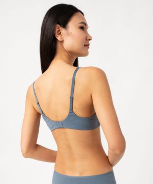 Soutien-gorge triangle sans armature à bonnets moulés vue2 - GEMO 4G FEMME - GEMO