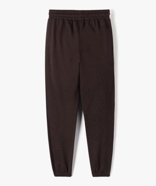 Pantalon de jogging fille avec intérieur molletonné vue3 - GEMO (JUNIOR) - GEMO