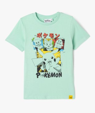 Tee-shirt manches courtes imprimé devant et dos garçon - Pokémon vue1 - POKEMON - GEMO