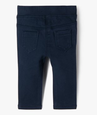 Pantalon bébé fille slim uni à taille élastiquée  vue3 - GEMO 4G BEBE - GEMO