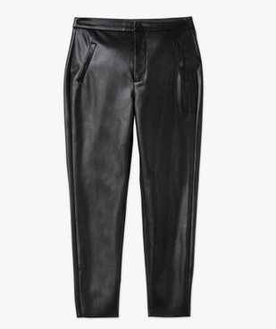 Pantalon en matière synthétique cuir imitation femme vue4 - GEMO(FEMME PAP) - GEMO