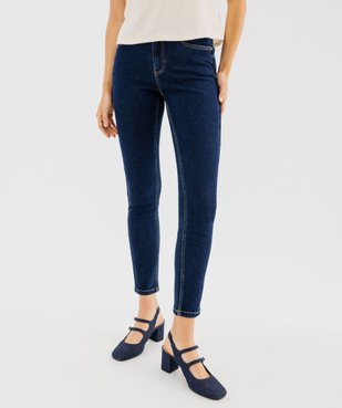 Jean Slim taille haute stretch femme vue8 - GEMO(FEMME PAP) - GEMO