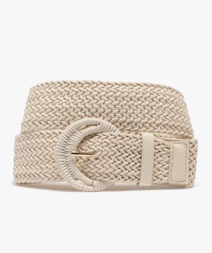 Ceinture large tressée femme vue1 - GEMO (ACCESS) - GEMO