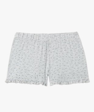 Short de pyjama avec finitions froncées femme vue4 - GEMO 4G FEMME - GEMO