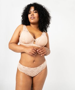 Soutien-gorge grande taille emboitant à armatures et coques fines  vue3 - GEMO(HOMWR FEM) - GEMO