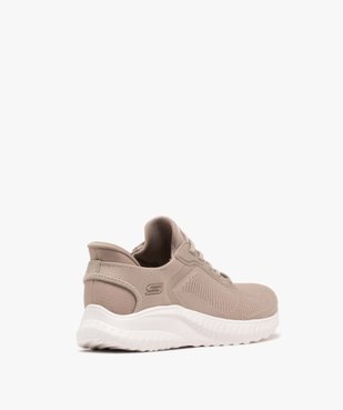 Baskets femme souples à enfiler avec semelle à rainures Slip ins Bobsquad - Skechers vue4 - SKECHERS - GEMO