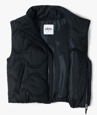 Blouson fille matelassé sans manches vue3 - GEMO 4G FILLE - GEMO