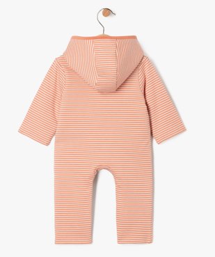 Combinaison pyjama/surpyjama à capuche bébé fille vue3 - GEMO 4G BEBE - GEMO