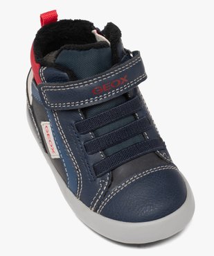 Baskets bébé garçon mid-cut à fermeture zip et scratch - Geox vue5 - GEOX - GEMO