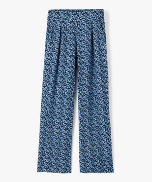 Pantalon fille en viscose à motifs fleuris vue1 - GEMO (JUNIOR) - GEMO