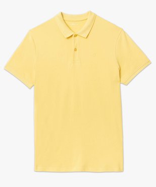 Polo à manches courtes en maille piquée homme vue4 - GEMO 4G HOMME - GEMO