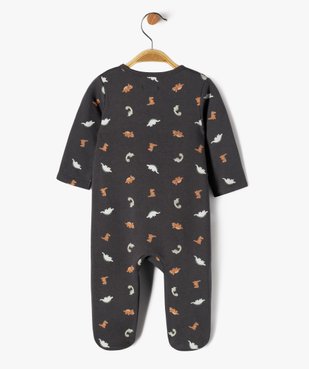 Pyjama à fermeture zippée avec motifs dinosaures bébé garçon vue3 - GEMO(BB COUCHE) - GEMO