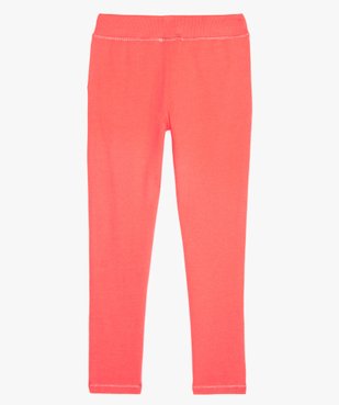 Pantalon de jogging fille coupe ajustée vue3 - GEMO (ENFANT) - GEMO