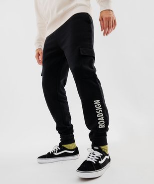 Pantalon de jogging en molleton douillet coupe cargo homme - Roadsign vue1 - ROADSIGN D - GEMO