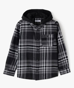 Chemise à carreaux avec capuche garçon vue2 - GEMO (ENFANT) - GEMO