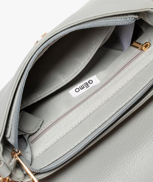 Sac besace compact avec bandoulière chaine femme vue3 - GEMO (ACCESS) - GEMO