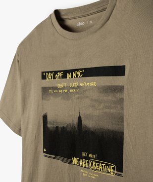 Tee-shirt garçon manches courtes imprimé New-York vue2 - GEMO (ENFANT) - GEMO