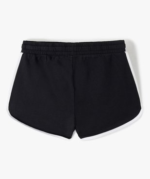 Short fille en maille look sportswear à taille élastiquée vue3 - GEMO (JUNIOR) - GEMO