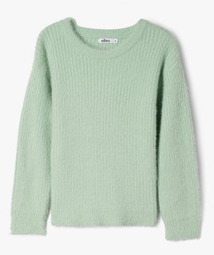 Pull en maille côtelée douce coupe ajustée fille vue1 - GEMO (ENFANT) - GEMO